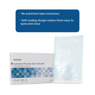 Foto 2 | Foto 2 | Bolsas De Esterilización Mckesson Autosellantes, 12 X 18 Cm, Paquete De 200 - Venta Internacional.