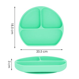 Foto 8 | Foto 8 | Set de Alimentación para Bebé Aquila Babero color Aqua Silicón