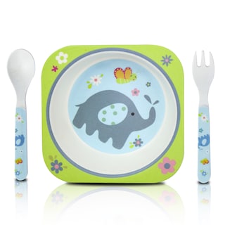 Foto 1 | Foto 1 | Plato Hondo Con Cubiertos Para Niños