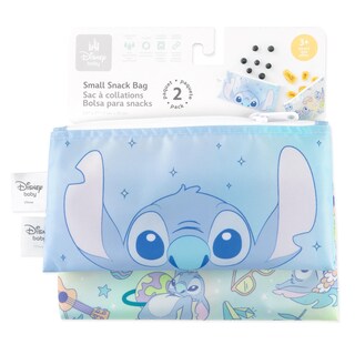 Foto 6 | Foto 6 | Bolsas Reutilizables Para Aperitivos Bumkins Disney Stitch, Paquete De 2 - Venta Internacional.