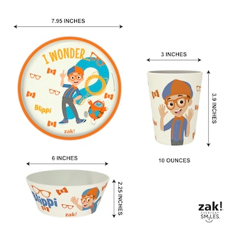 Foto 5 | Foto 5 | Juego de Vajilla Blippi Kids de 3 Piezas Melamina de Zak Designs - Venta Internacional