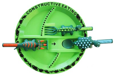 Foto 3 | Foto 3 | Juego De Utensilios Y Platos Constructive Eating Construction & Dinosaur - Venta Internacional.