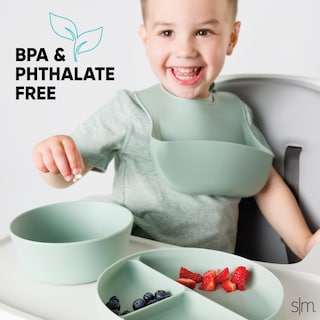 Foto 3 | Foto 3 | Plato De Silicona Para Bebés Y Niños Pequeños Dividido, Apto Para Microondas - Venta Internacional.