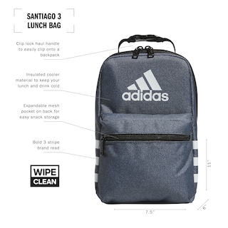 Foto 2 | Foto 2 | Lonchera Adidas Santiago Con Aislamiento Para Alimentos, Color Gris - Venta Internacional.