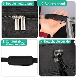 Foto 6 | Foto 6 | Bolsa Térmica Iknoe Grande, 24 Litros, Aislante, A Prueba De Fugas, Negra, 36 Latas - Venta Internacional.