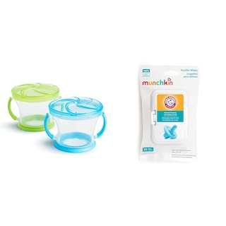 Foto 1 | Foto 1 | Snack Catcher Tazas Munchkin Para Niños Pequeños, Paquete De 2, +36 Toallitas Para Chupetes - Venta Internacional.
