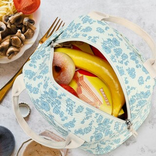 Foto 4 | Foto 4 | Bolsa De Almuerzo Bluboon, Aislante De Pana, Reutilizable, De Gran Capacidad - Venta Internacional.
