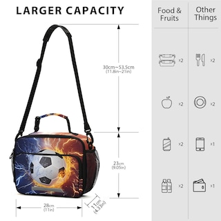 Foto 3 | Foto 3 | Fiambrera Alaza Soccer Fire Electric Spark Para Niños - Venta Internacional.