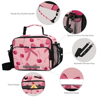 Foto 5 | Foto 5 | Lonchera Aislante Alaza Bow Cherry Pink Para Niños - Venta Internacional.