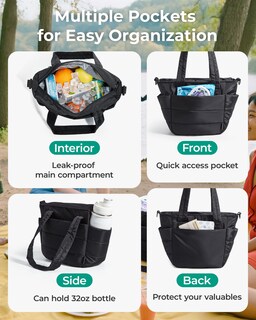 Foto 3 | Foto 3 | Bolsa De Almuerzo Bagsmart Para Mujer Con Compartimento Para Almuerzo - Venta Internacional.