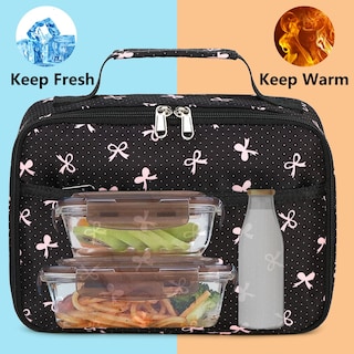 Foto 5 | Foto 5 | Bolsa De Almuerzo Led Aou Aislante Reutilizable Para Niños Negra Para La Escuela - Venta Internacional.