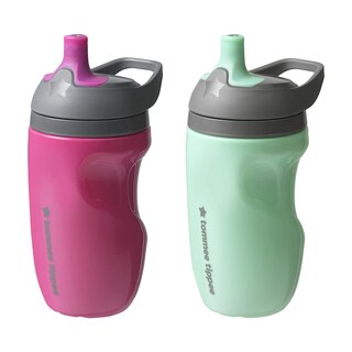 Foto 1 | Foto 1 | Botella deportiva aislada Tommee Tippee Sportee para niños pequeños con asa - 12m +, 2ct