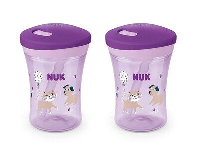 Foto 2 | Foto 2 | Straw Cup Nuk Evolution 240 Ml, Color Morado, Paquete De 2 Unidades - Venta Internacional.