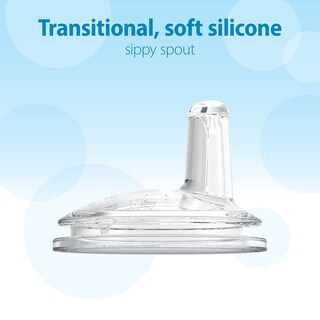 Foto 6 | Foto 6 | Botella Con Caño Para Sorber Dr. Brown's Milestones, 270 Ml, Color Azul Claro - Venta Internacional.