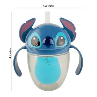 Foto 6 | Foto 6 | Vaso Con Forma De Pajita The First Years Disney Stitch, 200 Ml, 6 M O Más - Venta Internacional.