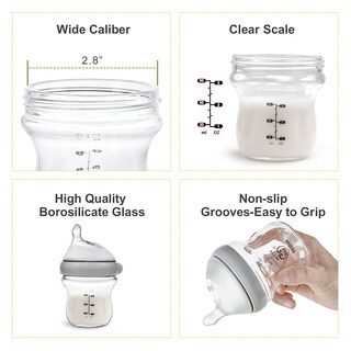 Foto 7 | Foto 7 | Set De Biberones Haakaa Gen.3 De Vidrio Natural De 125 Ml Y 180 Ml - Venta Internacional.