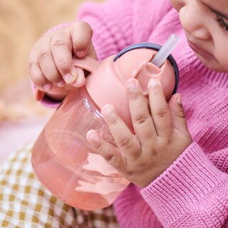 Foto 2 | Foto 2 | Straw Cup Tommee Tippee Starter, 300 Ml, Más De 6 M, Con Asas, Rosa, Paquete De 2 - Venta Internacional.