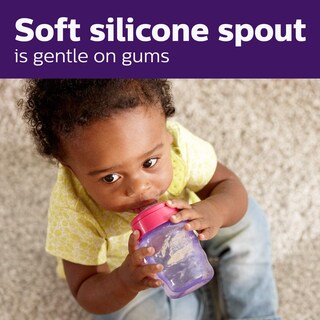 Foto 4 | Foto 4 | Vaso Para Sorbos Avent My Easy Soft Spout, 270 Ml, Color Rosa Y Morado (paquete De 2) - Venta Internacional.