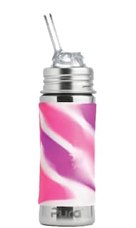 Foto 1 | Foto 1 | Botella De Pajita Pura Kiki De Acero Inoxidable De 325 Ml Con Funda, Color Rosa - Venta Internacional.