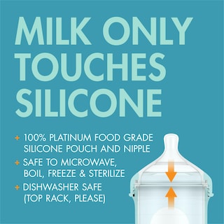 Foto 4 | Foto 4 | Bolsa De Silicona Reutilizable Para Biberones Boon Nursh, 240 Ml, 3-6 M - Venta Internacional.