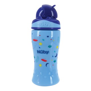 Foto 2 | Foto 2 | Vaso Entrenador Para Bebé Con Popote De Silicón Azul 12 Onzas Nuby1357az