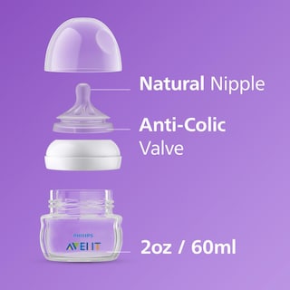 Foto 6 | Foto 6 | Biberones Avent Philips Natural De 60 Ml Paquete De 2 Con Boquilla First Flow - Venta Internacional.