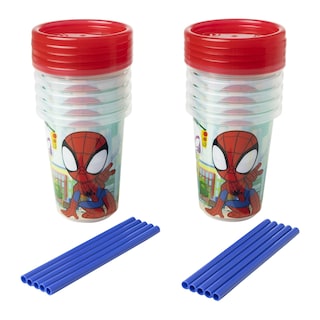 Foto 1 | Foto 1 | Vasos Con Pajita Para Niños Pequeños The First Years Spidey 10 Onzas 10 Unidades - Venta Internacional.