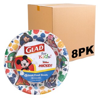 Foto 1 | Foto 1 | Cuencos De Papel Glad Para Niños Disney Mickey And Friends, 350 Ml, 40 Unidades - Venta Internacional.