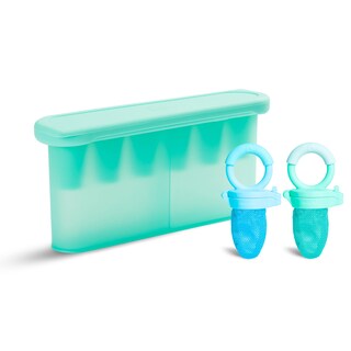 Foto 1 | Foto 1 | Comederos Para Bebés Y Bandeja De Silicona Para Congelar Alimentos Munchkin Blue - Venta Internacional.