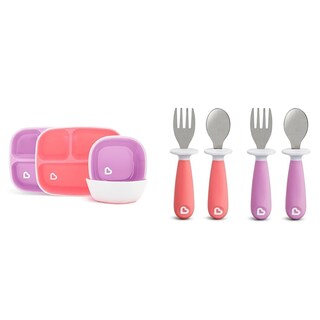 Foto 1 | Foto 1 | Juego De Platos Y Cuencos Para Niños Pequeños Y Juego De Tenedor Y Cuchara Munchkin - Venta Internacional.