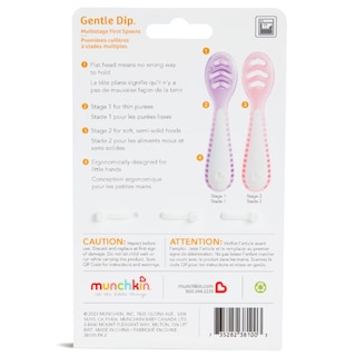 Foto 7 | Foto 7 | Cucharas Para Bebés Munchkin Gentle Dip Para Autoalimentación, Paquete De 3 - Venta Internacional.
