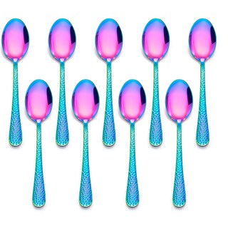 Foto 1 | Foto 1 | Juego De Cubiertos Lianyu Rainbow De Acero Inoxidable Para Niños, 9 Piezas - Venta Internacional.