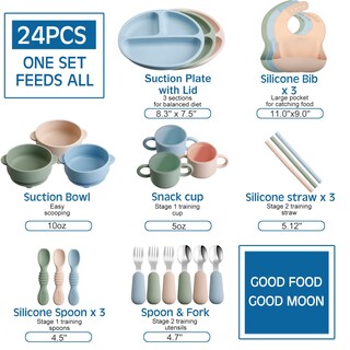 Foto 7 | Foto 7 | Set de Alimentación para Bebés Yinder Silicone 24 Piezas - Venta Internacional