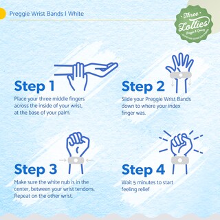 Foto 3 | Foto 3 | Pulseras Contra Las Náuseas Three Lollies Preggie Morning Nickness - Venta Internacional.