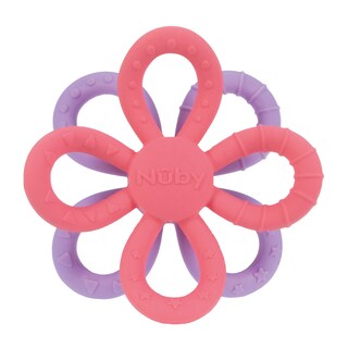 Foto 1 | Foto 1 | Mordedera De Silicón En Forma De Flor Aritos Divertidos Para Bebé Multicolor Nuby6950rs-md