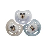 Chupón Ortodóntico Disney Baby Mickie 3pz Azul Gris