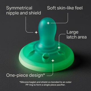 Foto 3 | Foto 3 | Chupete Tommee Tippee Con Forma De Pecho Nocturno De 0 A 6 M Con Brillo En La Oscuridad - Venta Internacional.