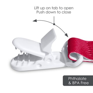 Foto 3 | Foto 3 | Pinza Para Chupetes Babyfanatic Ncaa Ohio State Buckeyes, Paquete De 2 - Venta Internacional.