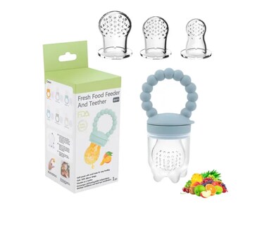 Foto 1 | Foto 1 | Chupón Para Frutas Comida Para Bebes Gel De Sílice 4pcs