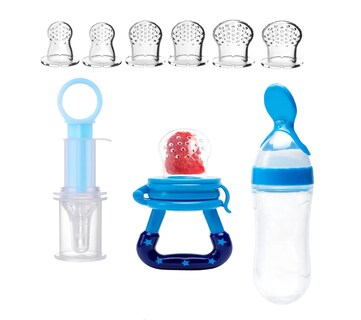 Foto 1 | Foto 1 | Cuchara Para Papilla Con Forma De Fruta Y Biberón 9 Unidade