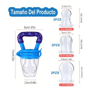 Foto 2 | Foto 2 | Cuchara Para Papilla Con Forma De Fruta Y Biberón 9 Unidade