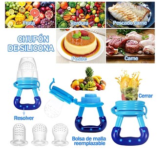 Foto 6 | Foto 6 | Cuchara Para Papilla Con Forma De Fruta Y Biberón 9 Unidade