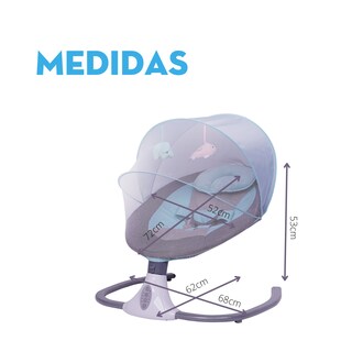 Foto 4 | Foto 4 | Mecedora Eléctrica Mima2 SY608 color Azul con Control Remoto y Bocina Bluetooth