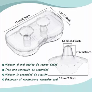 Foto 3 | Foto 3 | Pezonera Protectora BELUG para Lactancia Transparentes 2 Piezas