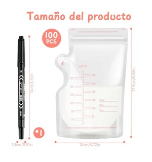 Foto 4 | Foto 4 | Bolsa De Almacenamiento De Leche Materna 250ml 100 Piezas