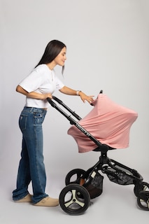 Foto 4 | Foto 4 | Manta De Lactancia Mãe Baby Mandil Para Amamantar Bufanda (rosa Palo) Multiusos 4en1 Transpirable No Transparente Fresco