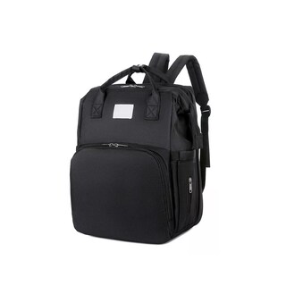 Foto 1 | Foto 1 | Mochila Pañalera Cuna Impermeable Multifunción Eo Safe Imports Esi- 11496 Negro
