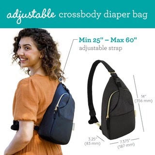 Foto 4 | Foto 4 | Bolsa De Pañales Infantino Crossbody Ligera Negra - Venta Internacional.