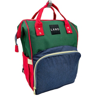 Foto 1 | Foto 1 | Mochila Pañalera Land Moderna Practica Bebes Térmica Oxford Verde Azul Ecobaby Original