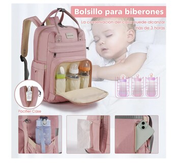 Foto 3 | Foto 3 | Pañalera Mochila Para Bebe Mama Moderna Impermeable De Viaje